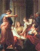 BATONI, Pompeo Achilles at the Court of Lycomedes painting